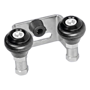 PSG liukuportin yläkiinnike kumipinnoitetuilla rullilla – jakoväli 80 mm