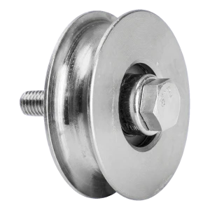 PSG rullaporttipyörä porttiratapyörä tyyppi 'O' ⌀ 70 mm pyöreälle kiskalle – sinkitty