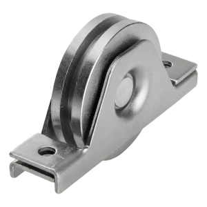 PSG juoksupyörä tyyppi T liukuportille kiskolle fi 80 mm sinkitty