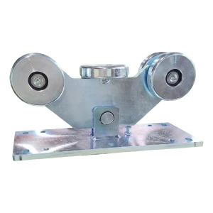 PSG liukuportin ajopyörästö 5-pyöräinen kiskolle 140 mm – teräspyörät ⌀126 mm