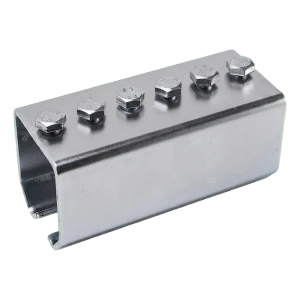 PSG riippuportin kiskojen liitin 45×46 mm sinkitty ruuveineen