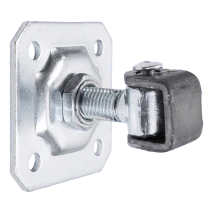 PSG säädettävä sarana portinsiipiin M20 kiinnityslevyllä 100×100×4 mm