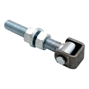 Säädettävä teräksinen sarana M20 kääntöportille – galvanoitu, L150 mm