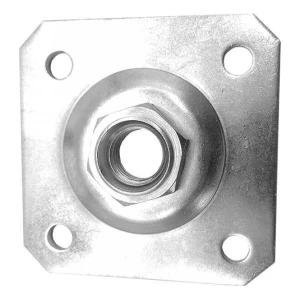 PLATER koristekilpi 100×100×4 mm säädettävälle saranaruuville M20 sinkitty