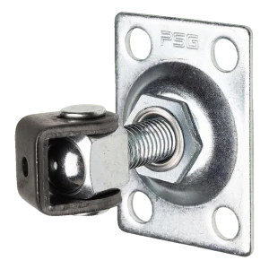 PSG säädettävä portinsarana M14 suorakaiteen muotoisella kilpilehvällä 75×55 mm