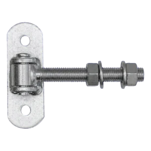 Säädettävä portinsarana M16 kilpilevy 115×40 mm – sinkitty