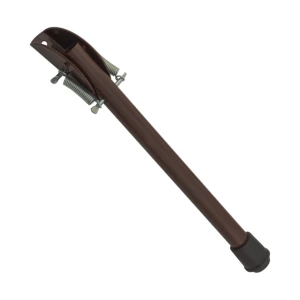 Teräksinen ovensalpa 220 mm ruskea – jousimekanismilla varustettu ovistopper oviin ja portteihin