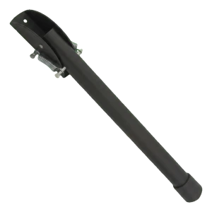 Teräksinen musta oventuenta 320 mm – jousituettu tuki oviin ja portteihin