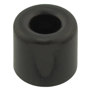 Kumisuojain oveen ruuvattava musta Ø40 mm K28 mm