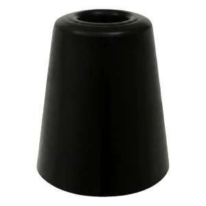 Kuminen lattiatysäri ovelle 70 mm musta – suuri, ilman kiinnitysruuvia