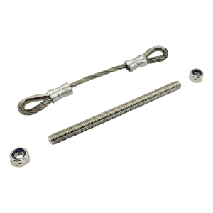 PSG ruostumattomasta teräksestä valmistettu turvavaijeri liukuportille 200 mm