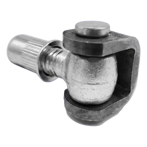 Säädettävä porttisarana M12 niittimutterilla – sinkitty teräs