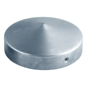 Galvanoitu teräskatto aidanpylväälle pyöreä Ø 48 mm
