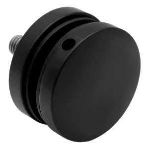 Pistemäinen lasikiinnike 8-17,52 mm fi 50/8/M10x50 AISI 304 tasopinta musta