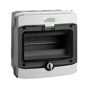 Asennuskotelo muovi, pinta-asennus, IP65, 1 rivi, 8 moduulia