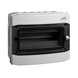 Muovinen asennuskotelo, pinta-asennus, IP65, 1 rivi, 12 moduulia