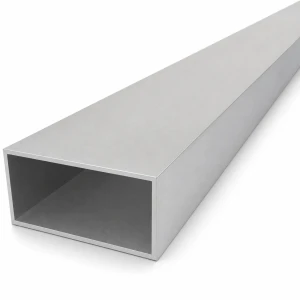 Alumiiniputki suorakulmainen 40×80×2 mm – suljettu profiili EN AW-6060, pituus 2000 mm