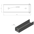C-profiili liitin kivijalkajalusta 300x55 sinkitty GPV-700-49 (3)