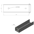 C-profiili liitinpidin perustukseen 200x50 sinkitty GPV-700-34 (3)
