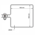 Loppukiinnike aitapaneeleille 100x100 mm musta 000-782 (4)