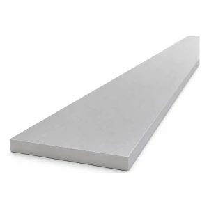 Alumiinilattatanko EN AW-6060 80×8 mm, pituus 2000 mm – litteä profiili