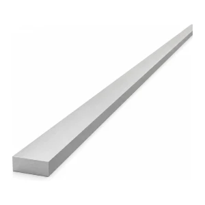 Alumiinilattatanko EN AW-6060 T64, 20×8 mm, pituus 2000 mm