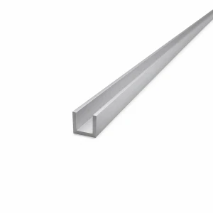 Alumiininen U-profiili 15×15×2 mm – C/U-profiili, pituus 2000 mm