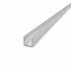 Alumiiniprofiili C/U 18×18×2 mm – EN AW-6060 pituus 2000 mm