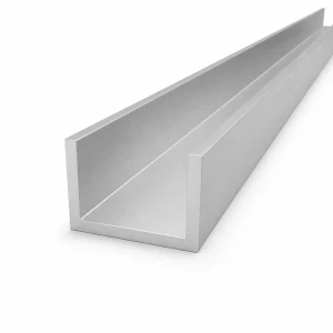 Alumiininen U-profiili 60×40×5 mm – C/U-profiili EN AW-6060, pituus 2000 mm