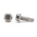 Itseporan ruuvi DIN 7504 K 4,8x19 mm – ruostumaton teräs A2, kuusiokansi laipalla 001-923 (1)