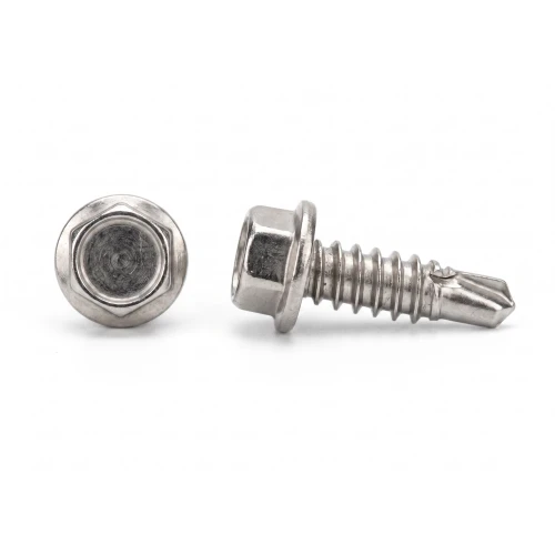 Itseporan ruuvi DIN 7504 K 4,8x19 mm – ruostumaton teräs A2, kuusiokansi laipalla 001-923 (1)