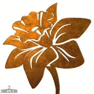 Zawieszalnia – puutarhakoriste corten-teräksestä Narsissi XL 15×97 cm