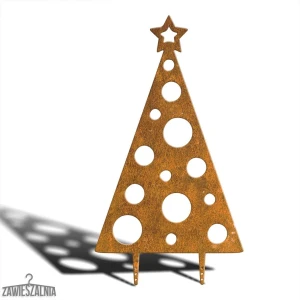 Ripustin – koristekoristeinen puutarhajoulukuusi XXL 92 cm corten-teräksestä, pistemotiivi