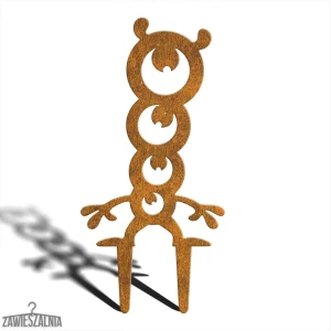 Ripustettava puutarhakoriste Hirviö Rebis L – Corten-teräskoriste 20×41 cm