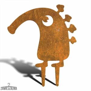 Puutarhakoriste – hirvittävä Lutin-mörkö M 33×39 cm, corten-teräs