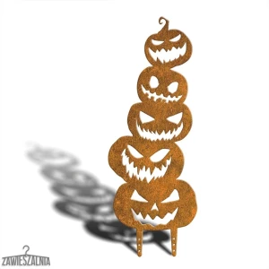Puutarhakoristeilu – Stracho Kurpitsat XL 78 cm halloween-koristelu cortenteräksestä