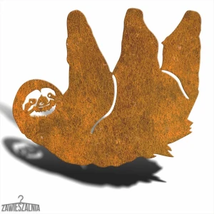 Puutarhakoriste – riippuva laiskiainen XL Corten-terästä 55×48 cm