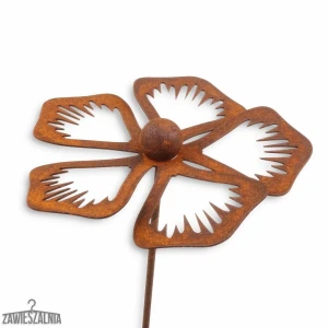 Puutarhakoru 3D Ruosteinen Talvio XL corten-teräksestä 83 cm