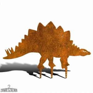 Zawieszalnia – puutarhakoriste Stegosaurus XXL corten-teräksestä 90,5 × 58,5 cm