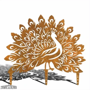 Puutarhakoriste – Paavonpyrstö XL corten-teräksestä 60×52 cm