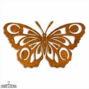 Zawieszalnia – 3D seinäkoriste Perhonen Riikinkukko M 35 cm Corten-teräs
