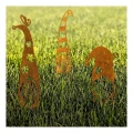 Puutarhakoriste Krasnal Wesołek L 21×41 cm – corten-teräs luonnollisella patinalla 1008-1465-2 (2)