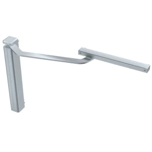 ASSA ABLOY -portinsulkija liukukiskolla CAM-MOTION, vasen, hopea