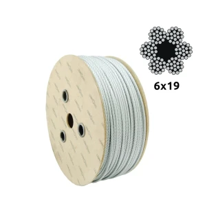 Sinkitty teräsvaijeri Ø10,0 mm 6×19 kuitusydämellä FC