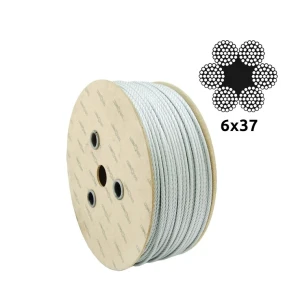 Sinkitty teräsvaijeri Ø16,0 mm 6×37 kuitusydämellä (FC)