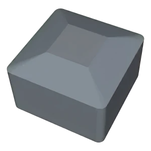 Harmaa LLDPE-päätytulppa PV-asennusprofiiliin 40×40 mm – tyyppi 1