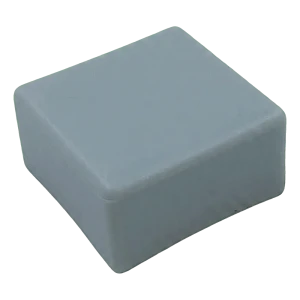 Harmaa litteä suojatulppa LLDPE-muovia PV-asennusprofiileihin 40×40 mm – tyyppi 3