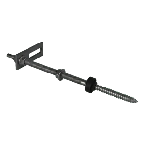 Kaksoiskierteinen pultti M10x250 asennussovittimella 80x30 mm PV-rakenteisiin