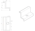 Reunapuristin H30 musta anodisoitu – PV-päätypuristin L50 PV-03-02 (2)