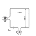 Kulmakiristin aitapaneeleille 100x100 mm sinkitty 000-773 (2)